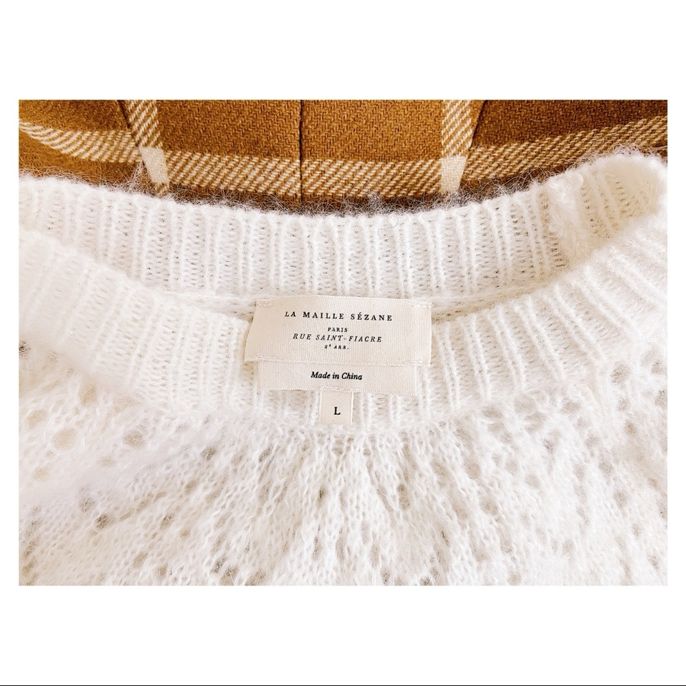 Sézane Paulin Jumper Ecru - Picture 6 of 12